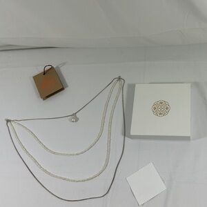 Grace Loves Lace Elegant Silver and Cream Back piece for Wedding Dress